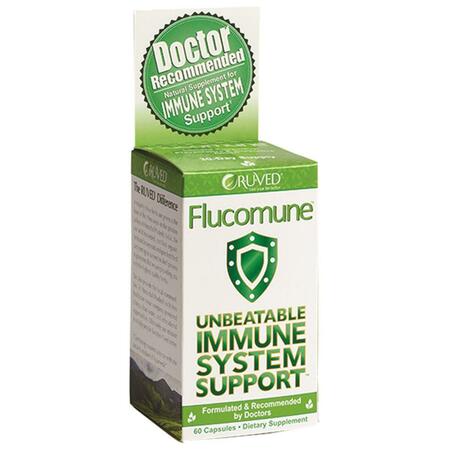 R U VED Flucomune Immune System Support 60 Capsules 366039